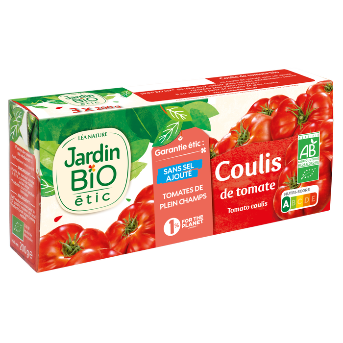 Boho Cosmetics Coulis De Tomate Sans Sel Ajouté - Lot De 3 - Jardin Bio Étic