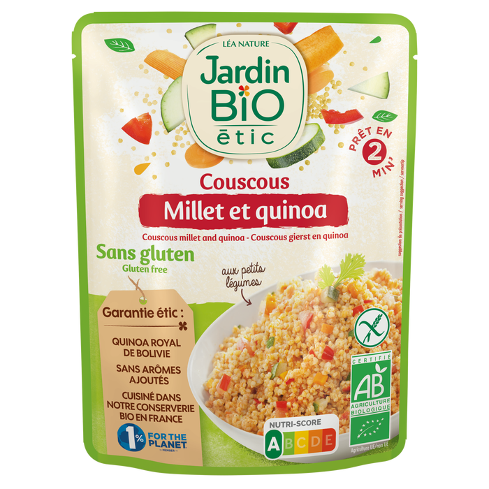 Boho Cosmetics Couscous Légumes Millet Et Quinoa Sans Gluten - Jardin Bio Étic