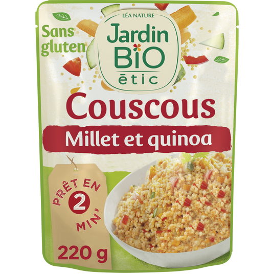 boho cosmetics Couscous légumes millet et quinoa sans gluten - Jardin Bio Étic