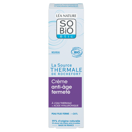 boho cosmetics Crème anti-âge fermeté La Source Thermale de Rochefort - SO'BiO étic
