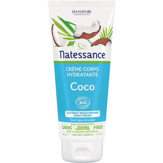 boho cosmetics Crème corps hydratante Coco - NATESSANCE BIO