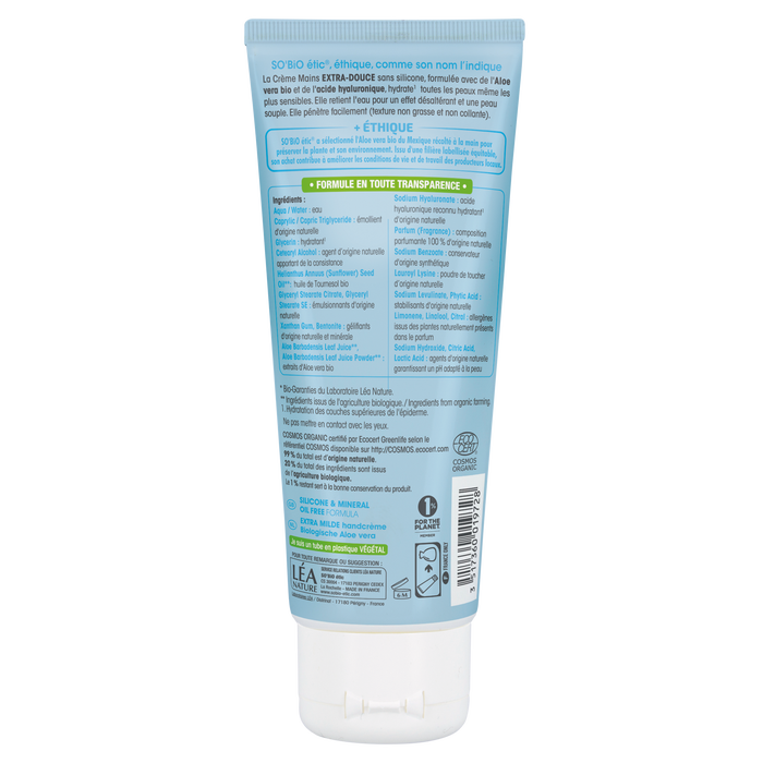 Boho Cosmetics Crème Mains Extra-douce Aloe Vera Bio - LEA NATURE SO BiO étic