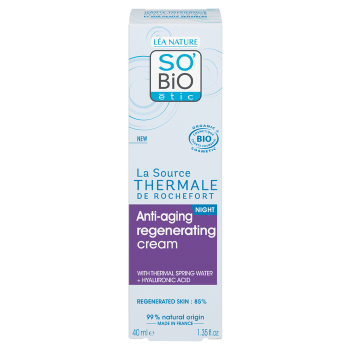 Boho Cosmetics Crème Nuit Anti-âge Régénérante La Source Thermale De Rochefort - SO'BiO étic
