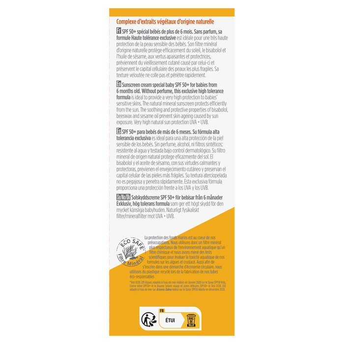 Boho Cosmetics Crème Solaire Bébé 40ml - Bioregena - Léa Nature Boutique