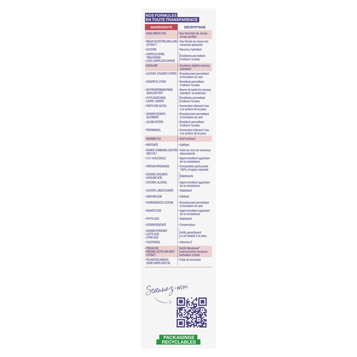 Boho Cosmetics Crème Soyeuse Reconstituante - Eau Thermale Jonzac