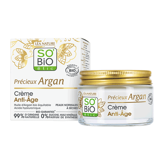 boho cosmetics Crème visage anti-âge - jour - Précieux Argan - SO'BiO étic