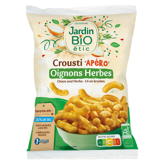 boho cosmetics Crousti'Apéro Oignon Herbes -85g - Jardin BiO étic