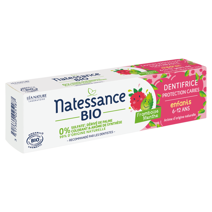Boho Cosmetics Dentifrice Enfants - Framboise Menthe - Natessance