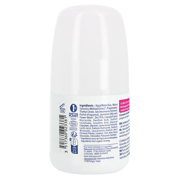 Boho Cosmetics Déo 24h Rechargeable Jasmin - Natessance
