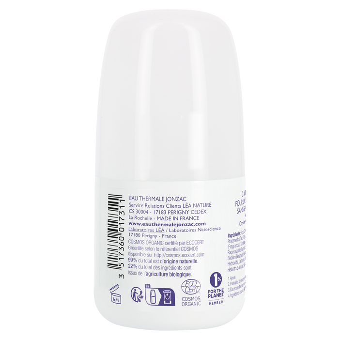 Boho Cosmetics Déodorant Soin Haute Tolérance- EAU THERMALE DE JONZAC