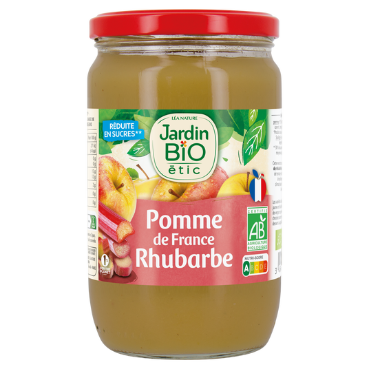 boho cosmetics Dessert Biofruits Pomme Rhubarbe 680g - Jardin BiO étic