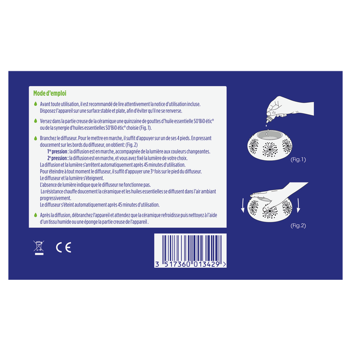 Boho Cosmetics Diffuseur D'huiles Essentielles En Céramique - SO BiO étic