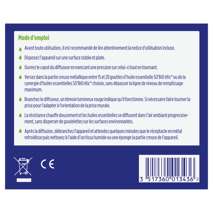 Boho Cosmetics Diffuseur D'huiles Essentielles Prise Murale - So BiO étic