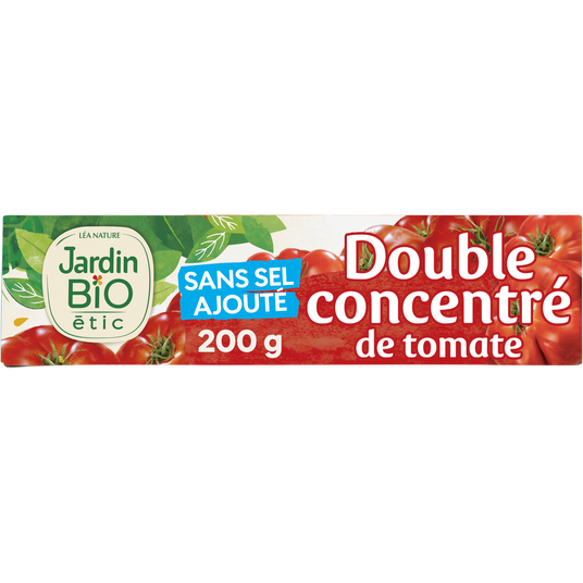 boho cosmetics Double concentré de tomate en tube sans sel ajouté - Jardin Bio Étic
