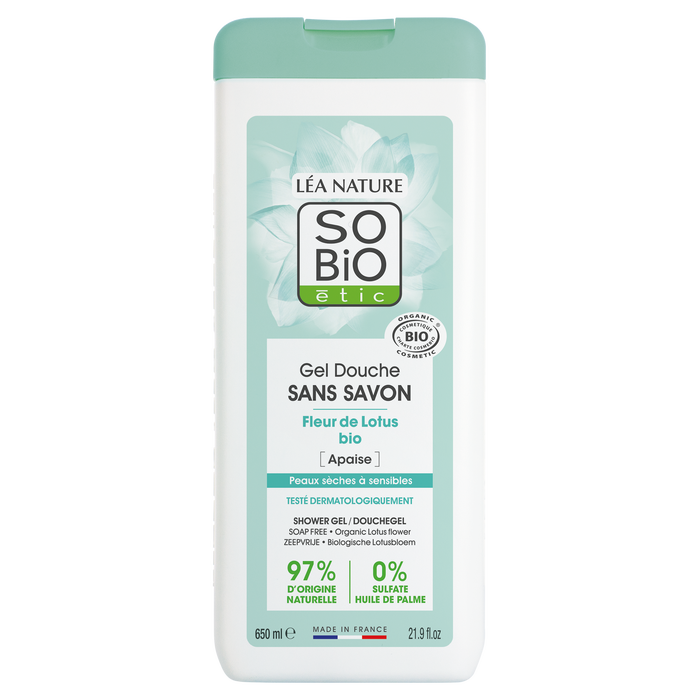 Boho Cosmetics Douche Crème Sans Savon à La Fleur De Lotus Bio - SO'BiO étic