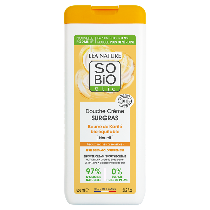 Boho Cosmetics Douche Crème Surgras à L'huile De Karité Bio - 650ml - SO'BiO étic