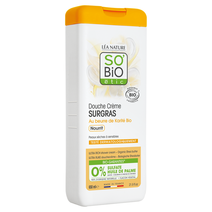 Boho Cosmetics Douche Crème Surgras à L'huile De Karité Bio - 650ml - SO'BiO étic