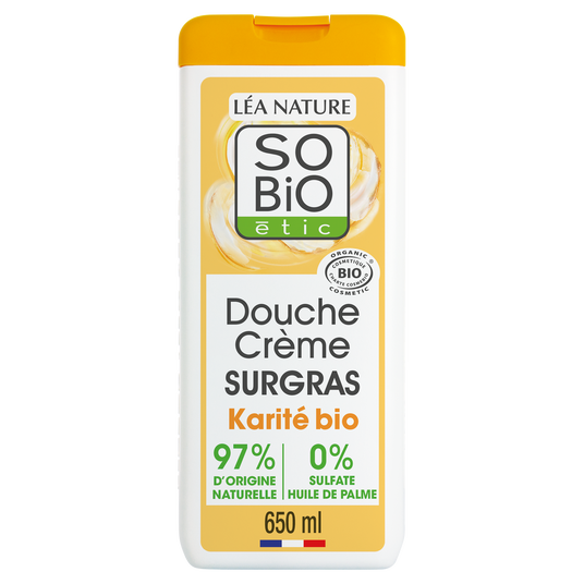 boho cosmetics Douche crème surgras à l'huile de Karité bio - 650ml - SO'BiO étic