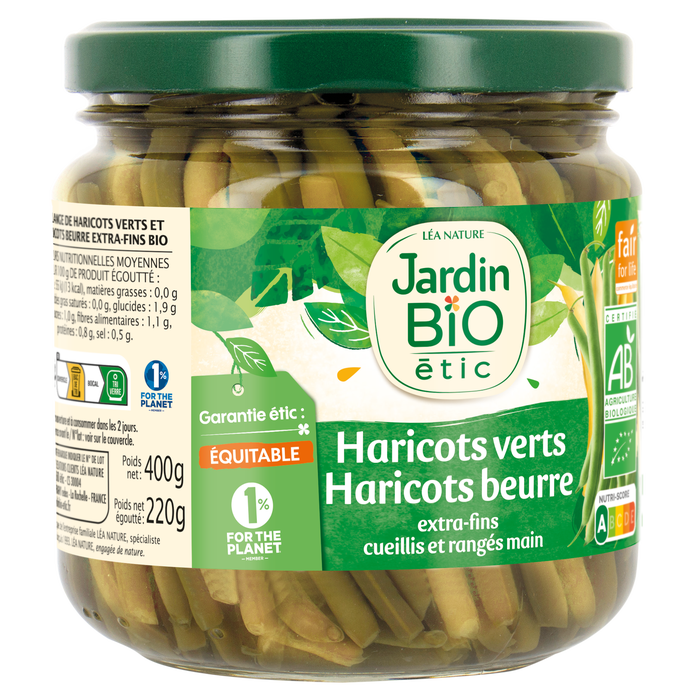 Boho Cosmetics Duo Haricots Verts & Haricots Beurre Bio- Jardin Bio Étic