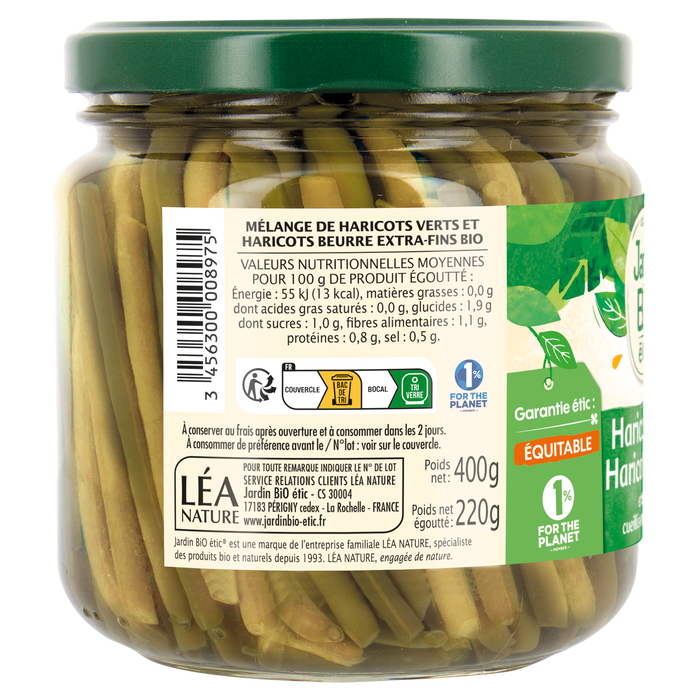 Boho Cosmetics Duo Haricots Verts & Haricots Beurre Bio- Jardin Bio Étic