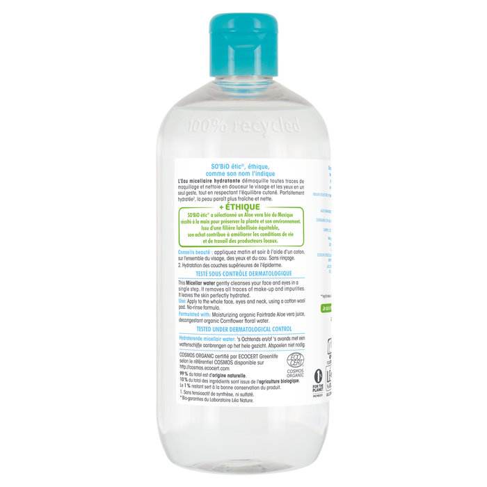 Boho Cosmetics Eau Micellaire Hydratante - SO'BiO étic