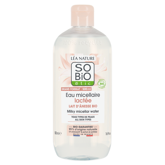 boho cosmetics Eau micellaire lactée - Mon Lait d'Ânesse - SO'BiO étic
