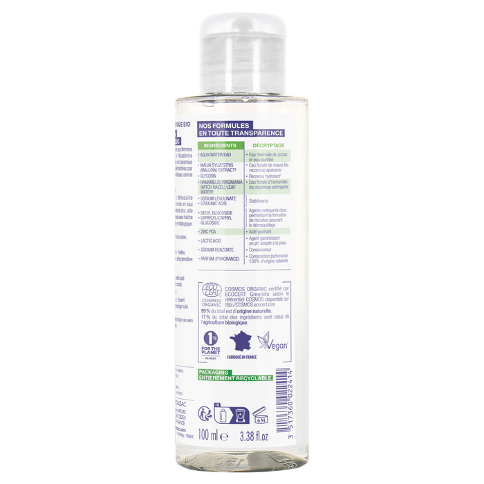 Boho Cosmetics Eau Micellaire Purifiante 100 Ml - Eau Thermale Jonzac