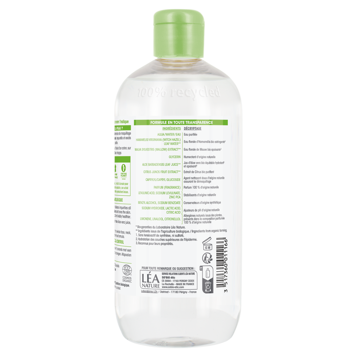 Boho Cosmetics Eau Micellaire Purifiante Hydra Aloe Vera - So'BiO étic