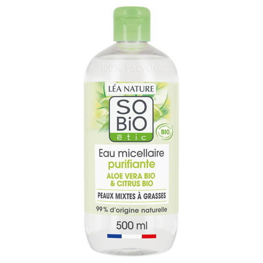 boho cosmetics Eau micellaire Purifiante Hydra Aloe Vera - So'BiO étic
