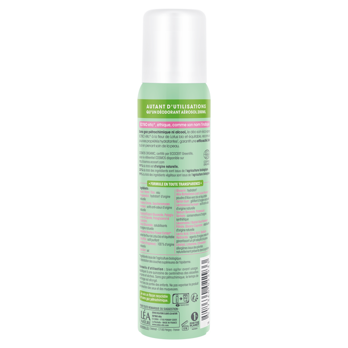 Boho Cosmetics Éco-spray Déo-soin Fleur De Lotus - LEA NATURE SO BiO étic