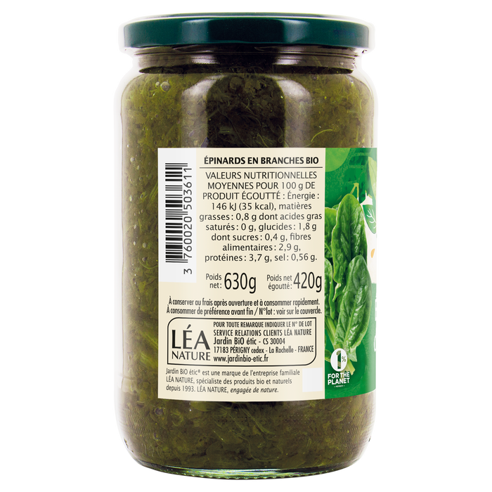 Boho Cosmetics Epinards En Branches - Jardin Bio Étic