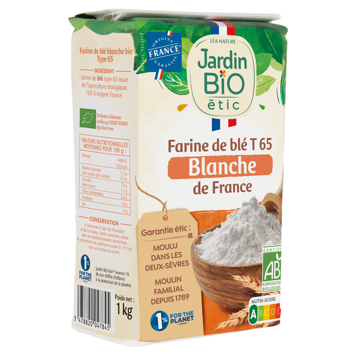 Boho Cosmetics Farine De Blé Blanche T65 - Jardin Bio Étic