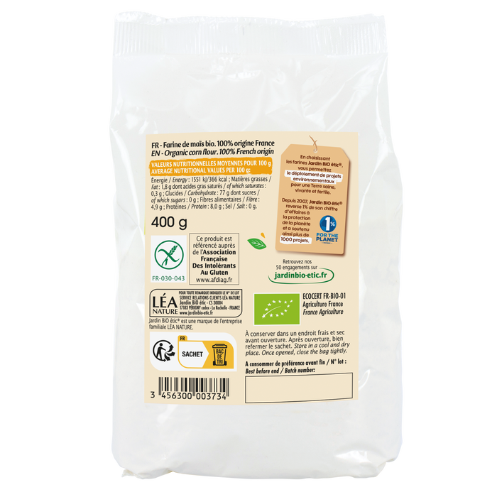 Boho Cosmetics Farine De Maïs Sans Gluten Bio - Jardin Bio Étic