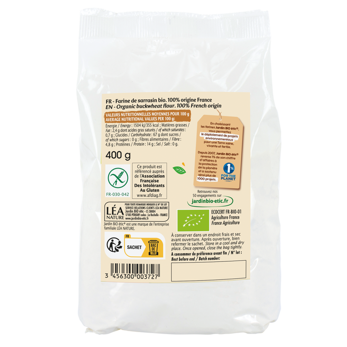 Boho Cosmetics Farine De Sarrasin Bio Sans Gluten - Jardin Bio Étic