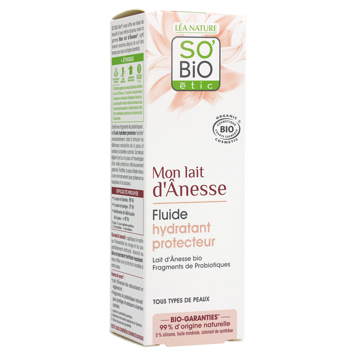 Boho Cosmetics Fluide Hydratant Protecteur - Mon Lait D'Ânesse - SO'BiO étic
