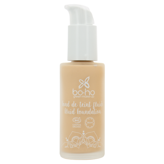 boho cosmetics Fond de teint fluide bio Ivoire teinte claire