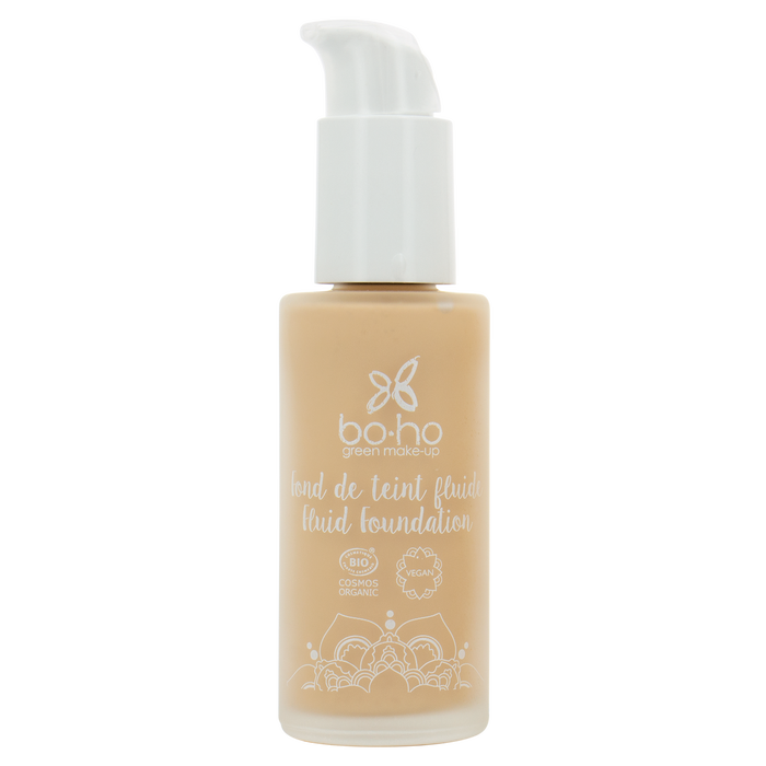 Boho Cosmetics Fond De Teint Fluide Bio Sable Médium