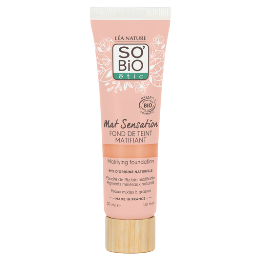 boho cosmetics Fond de teint matifiant - 20 Beige rosé - SO'BiO étic