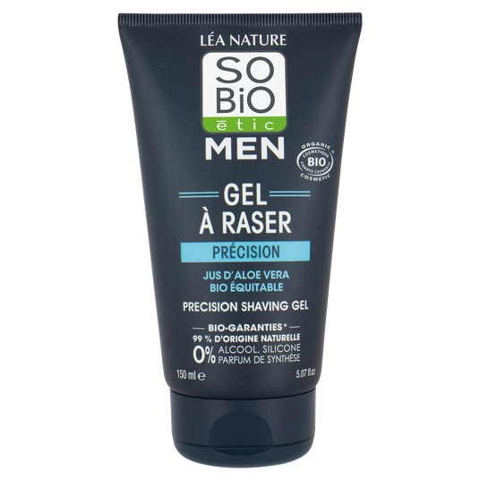 boho cosmetics Gel à raser précision jus d'Aloe vera bio équitable 150 ml - SO'BiO étic