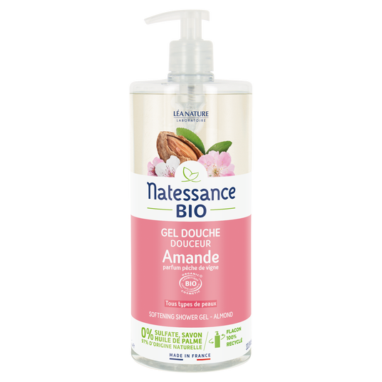 boho cosmetics Gel douche douceur Amande parfum Pêche de vigne