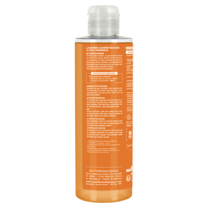 Boho Cosmetics Gel Douche Haute Tolérance Surgras - 250ml - Eau Thermale De Jonzac