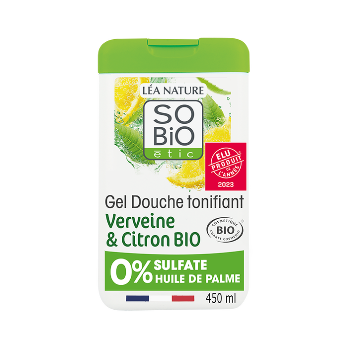 Boho Cosmetics Gel Douche Tonifiant Verveine Et Citron Bio 450 Ml- SO'BiO étic