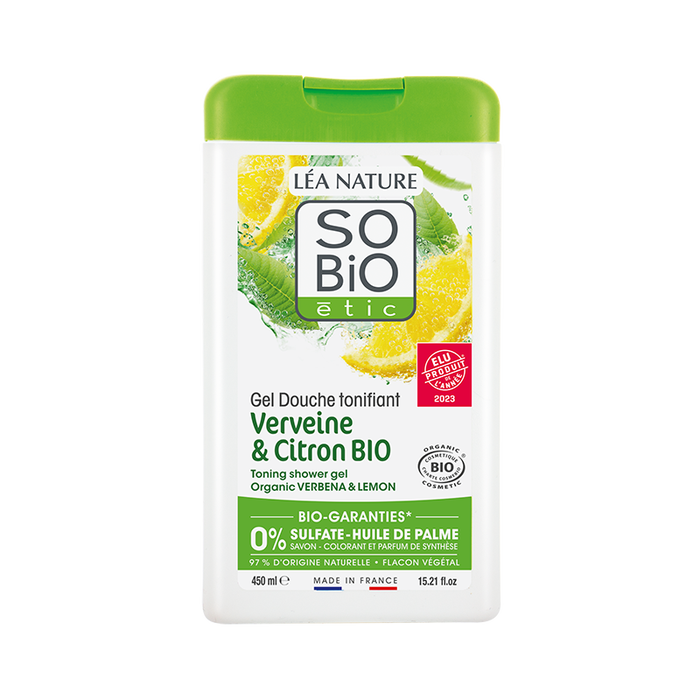Boho Cosmetics Gel Douche Tonifiant Verveine Et Citron Bio 450 Ml- SO'BiO étic