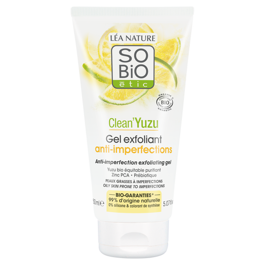boho cosmetics Gel exfoliant anti-imperfections - SO'BiO étic