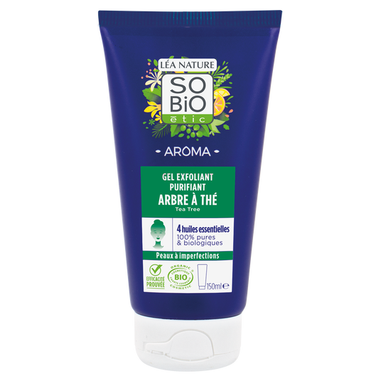 boho cosmetics Gel exfoliant purifiant Arbre à thé - LEA NATURE SO BiO étic