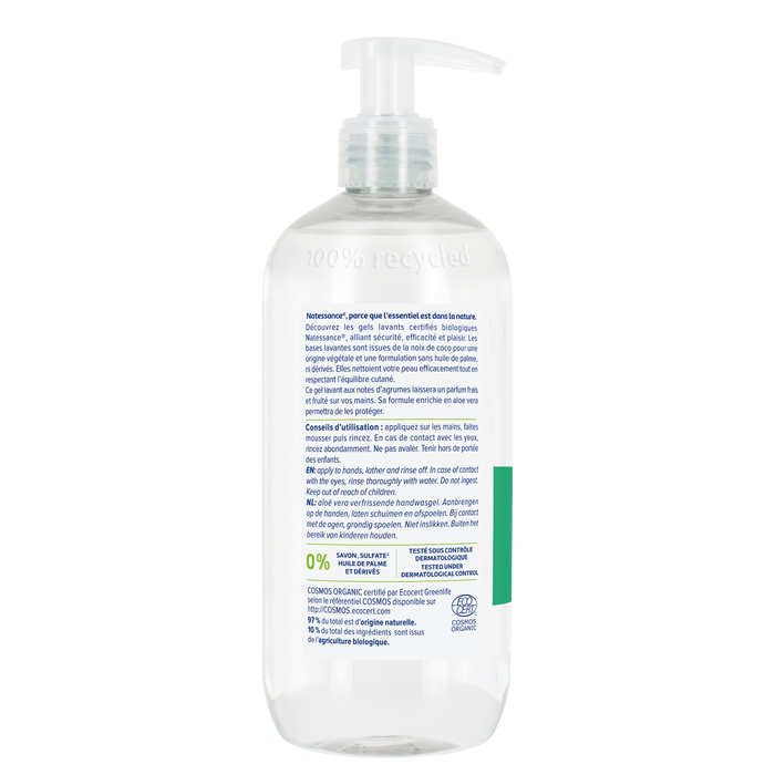 Boho Cosmetics Gel Lavant Mains Fraicheur Aloe Vera 500ml - Natessance