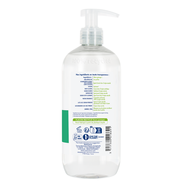 Boho Cosmetics Gel Lavant Mains Fraicheur Aloe Vera 500ml - Natessance