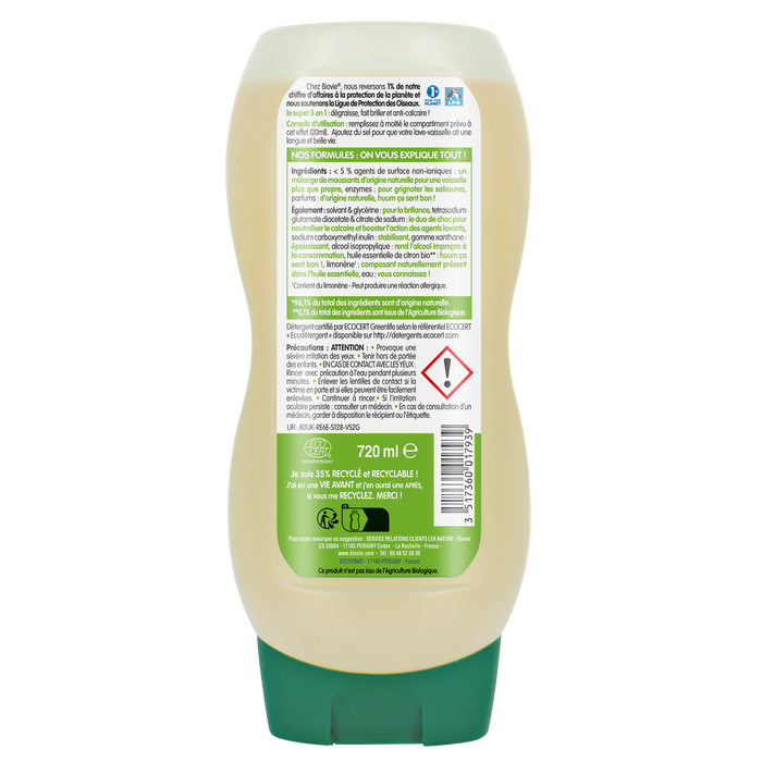 Boho Cosmetics Gel Lave Vaisselle Aux Extraits De Citron - Biovie