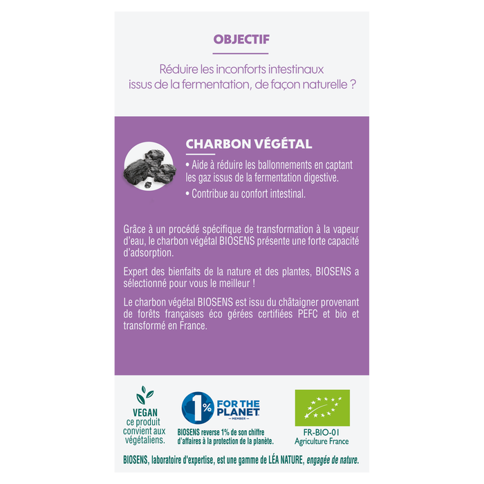 Boho Cosmetics Gélule Végétale Charbon Actif 45 Gelules Vegetales - BIOSENS