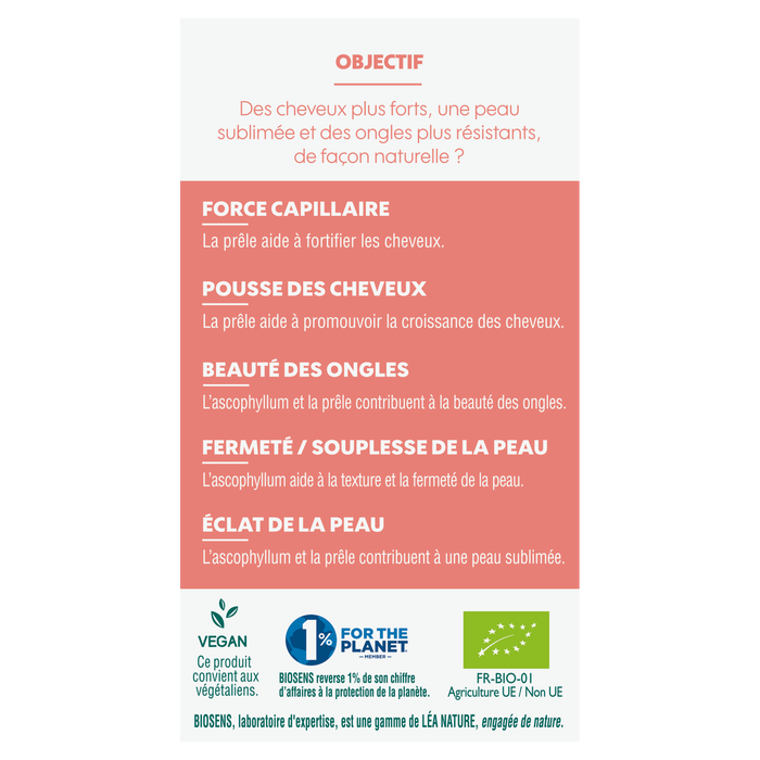 Boho Cosmetics Gélule Végétale Cheveux Peau Ongles - Biosens